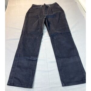 SEARS Corduroy Pants 32x30 High-Waist Wide-Leg Women 18 Vintage 80s Skater Baggy